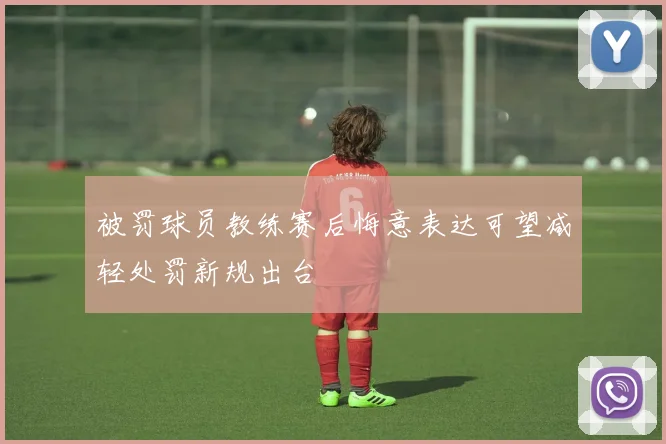 被罚球员教练赛后悔意表达可望减轻处罚新规出台