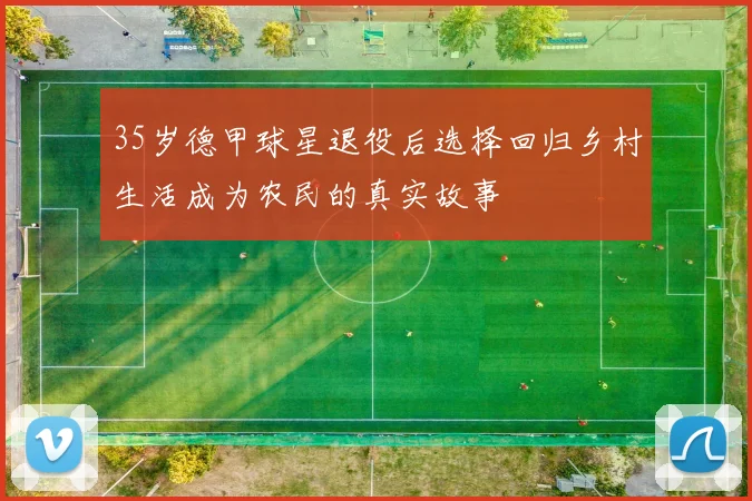 35岁德甲球星退役后选择回归乡村生活成为农民的真实故事